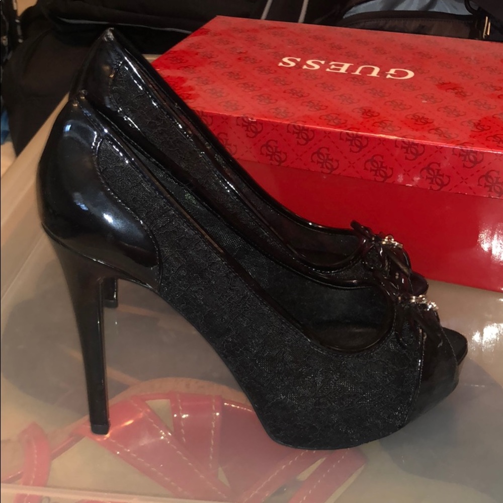 Guess heels worn once!